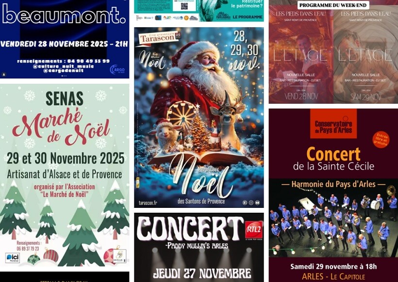 Les sorties du week-end sur Arles, la Camargue et les Alpilles du 27 au 30 novembre 2025