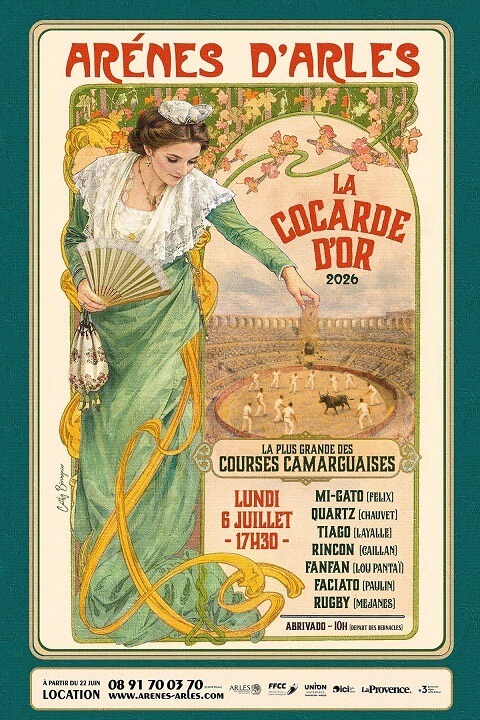cocarde-d-or-2026-arles-affiche Affiche Cocarde d'Or 2026 aux arènes d'Arles