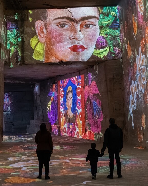 Expo immersive 2026 Frida Kahlo aux Carrières des Lumières des baux de Provence